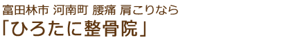 ひろたに整骨院